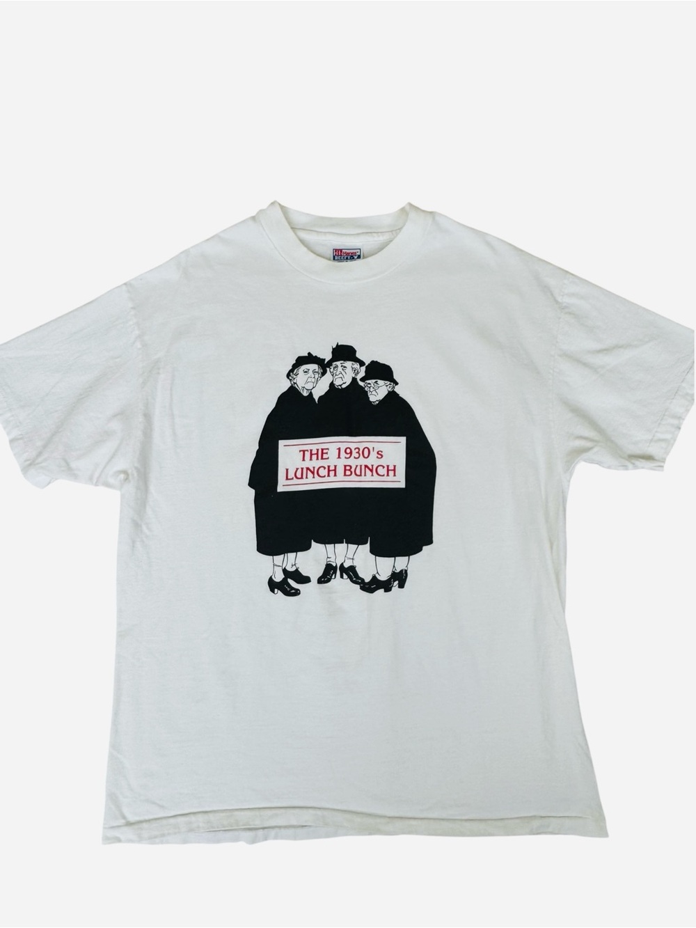 Vintage Hanes Beefy-T 1930s Lunch Bunch Single Stitch XL